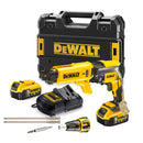 18V/2x5Ah Akku-Schnellbauschrauber mit Magazinvorsatz (DeWALT DCF620P2K-QW)