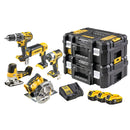 18V/3x5Ah Akku-Kombopack, 5-tlg Werkzeugset (DeWALT DCK500P3T-QW)