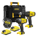 18V/2x2Ah FatMax V20 Bohr-Schrauber Set+TSTAK (STANLEY SFMCK465D2T-QW)