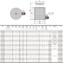 Single Acting Hydraulic Cylinder with Collar Thread (10Ton, 100mm) (YG-10100CT)