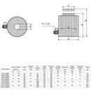 Hydraulic hollow cylinder, hollow piston cylinder (20T, 200mm) (YG-20200K)