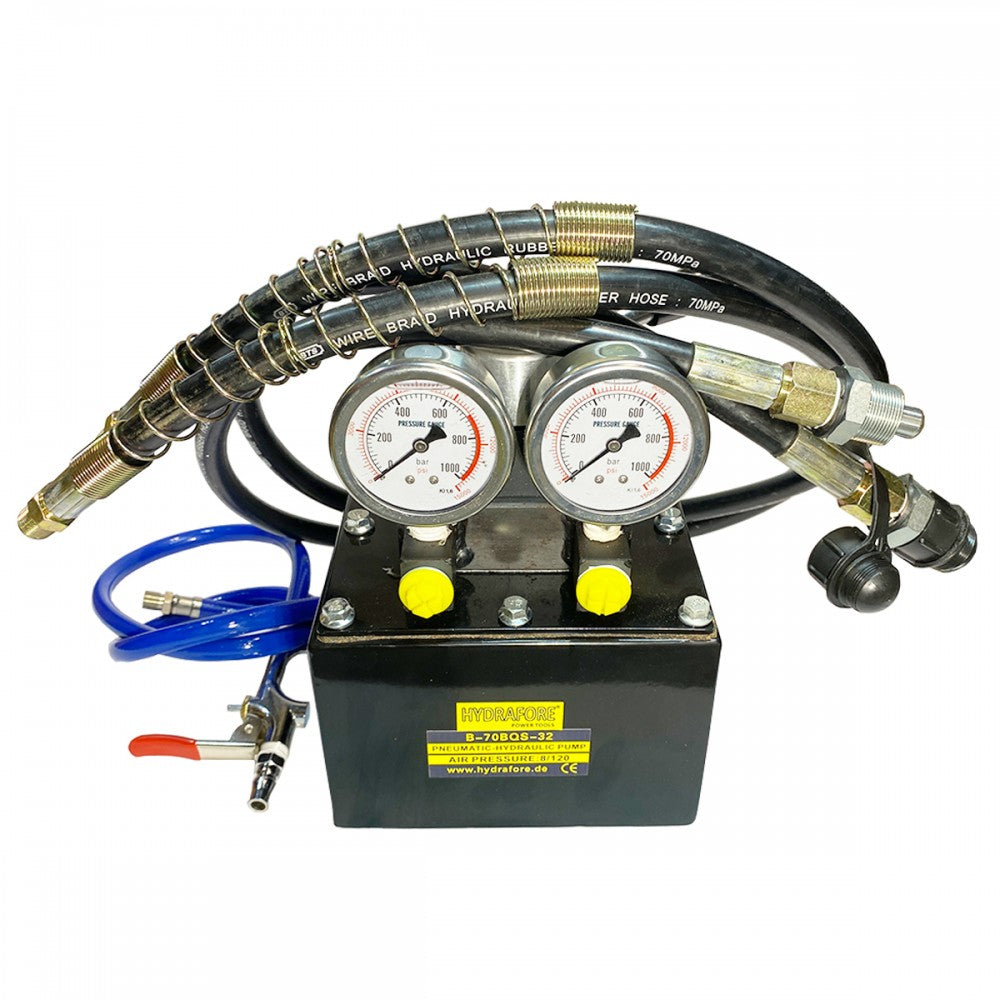 Hydraulische Handpumpe - Luftdruck 700 bar - mit Hochdruckschlauch