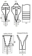 Mechanical flange distributors 8Ton / 77mm (P-8)