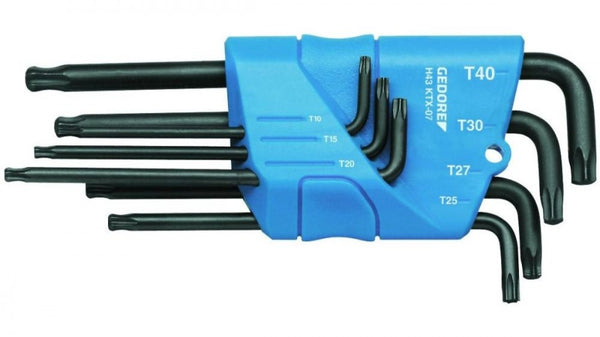 Angle screwdriver set in holder, 7 pieces TX T10-T40 (GEDORE H 43 KTX-07) (1531441) 
