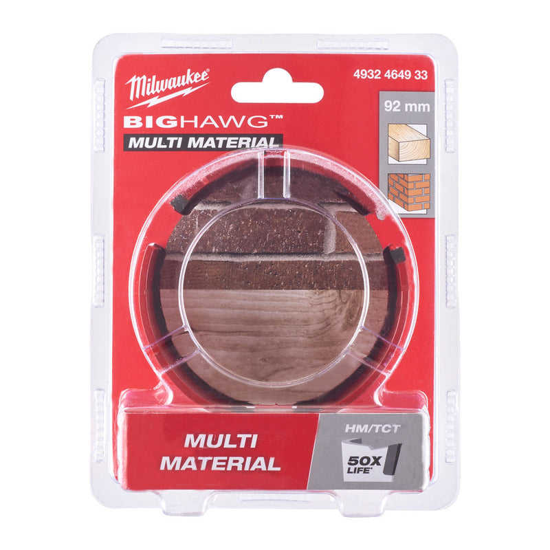 BIG HAWG™ Multimaterial-Lochsägen 92 mm (Milwaukee 4932464933)