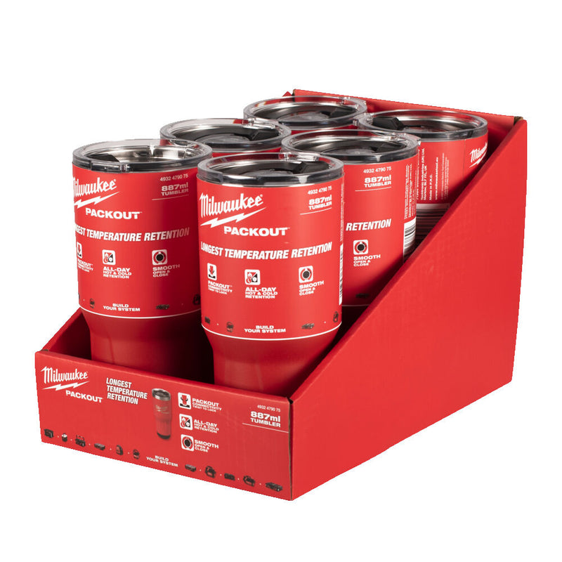 PACKOUT™ Isolierbecher rot 887 ml (Milwaukee 4932479075)