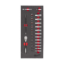 ¼″ Ratschen- und Steckschlüssel Einlage (Milwaukee 4932479824)