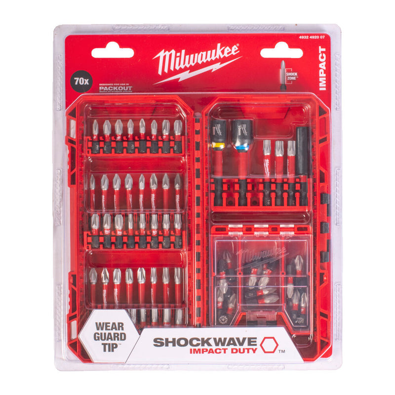 SHOCKWAVE™ Impact Duty™ bit set 70 Stk (Milwaukee 4932492007)