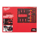 VDE Zangen und VDE Schraubendreher in PACKOUT™ Schaumstoffeinlage, 10-teilig (Milwaukee 4932493637)