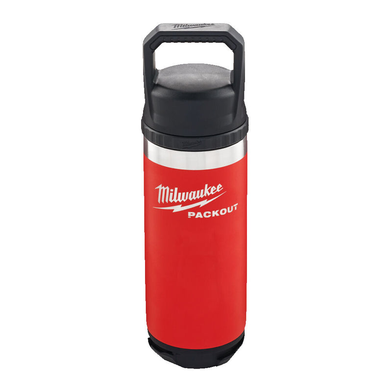 PACKOUT™ Isolierflasche rot 532 ml mit Schraubdeckel (Milwaukee 4932493991)