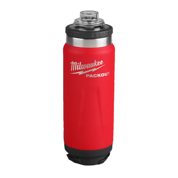 PACKOUT™ Isolierflasche rot 532 ml mit Schraubdeckel (Milwaukee 4932493991)