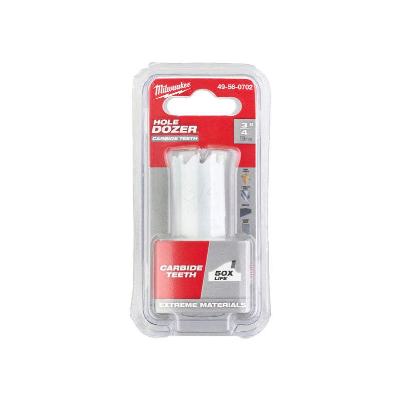 HOLE DOZER™ Lochsägen mit HM-Zähnen 19 mm (Milwaukee 49560702)