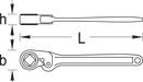 Open-end wrench with ring ratchet UD profile 32mm (GEDORE 7 R 32) (2297248)