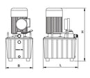 Pompe hydraulique à double effet. Vanne (1,5 kW/220 V/35 L) (B-630B-II-220-2HP-35L)