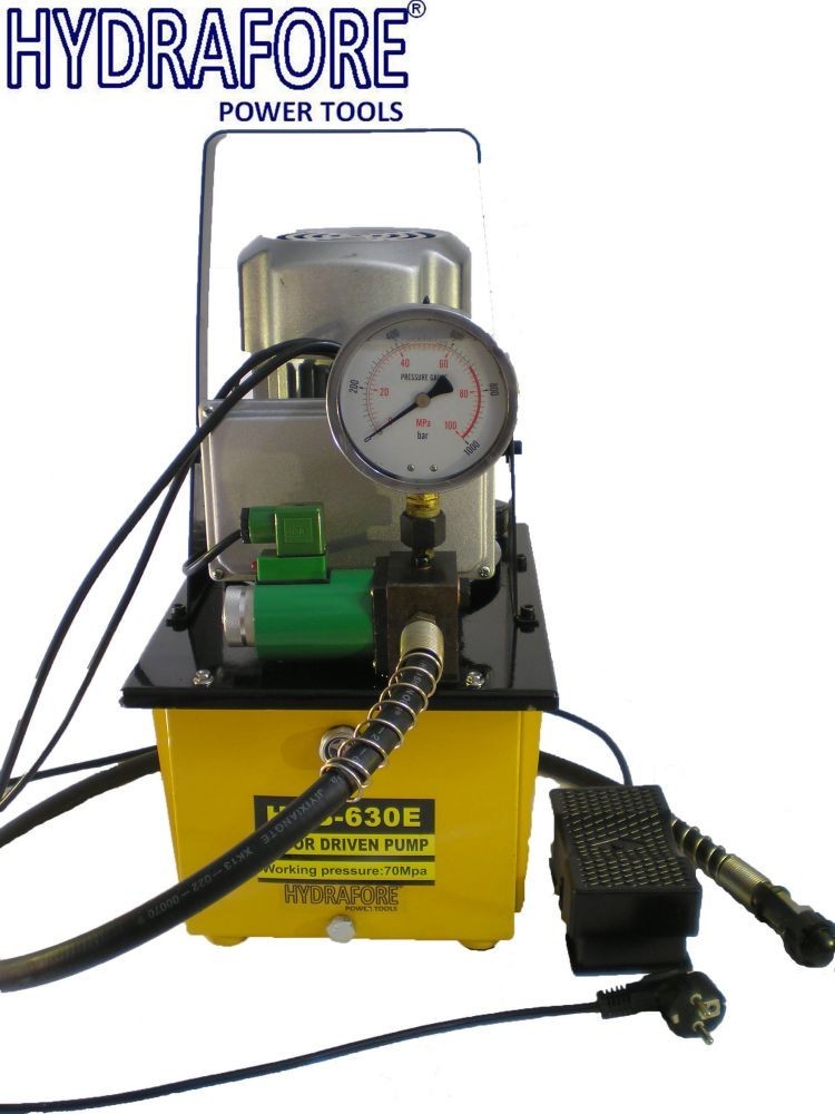 20T workshop press with electric hydraulic pump, pressure gauge, speed valve (SP20-1E)