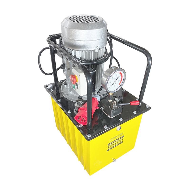 Single-acting hydraulic pump, man. Valve (3kW/380V/35L) (B-630M-380-4HP-35L)