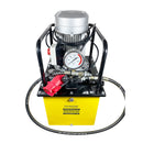 Single-acting hydraulic pump, man. Valve (3kW/380V/35L) (B-630M-380-4HP-35L)