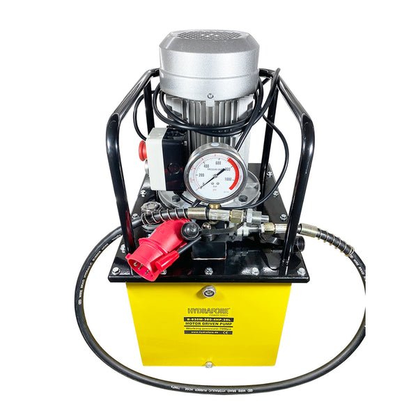 Single-acting hydraulic pump with manual. Valve 700Bar-35L/380V (B-630M-380V) 