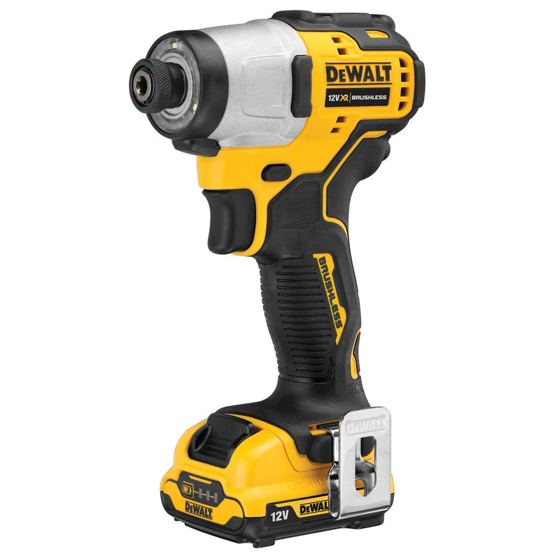 12V/2x3Ah cordless screwdriver set (DCD701, DCF801, DCB124+DCB112) (DeWALT DCK2110L2T-QW)