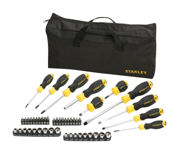 Schraubendreher-Steckschlüsselsatz und Bit-Set mit Tasche, 48-teilig (STANLEY STHT0-70887)