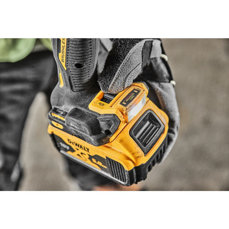 18V/5x5Ah cordless impact drill, 90Nm TSTAK+charger (DeWALT DCD805P2T-QW)