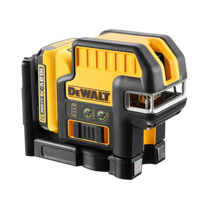 10.8V/2.0Ah 2-Punktlinienlaser, grün IP65 (DeWALT DCE0822D1G-QW)