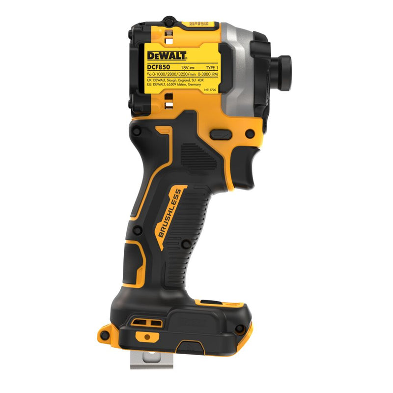 18V/2X1.7Ah cordless impact wrench 1/4" hexagon socket (DeWALT DCF850E2T-QW)