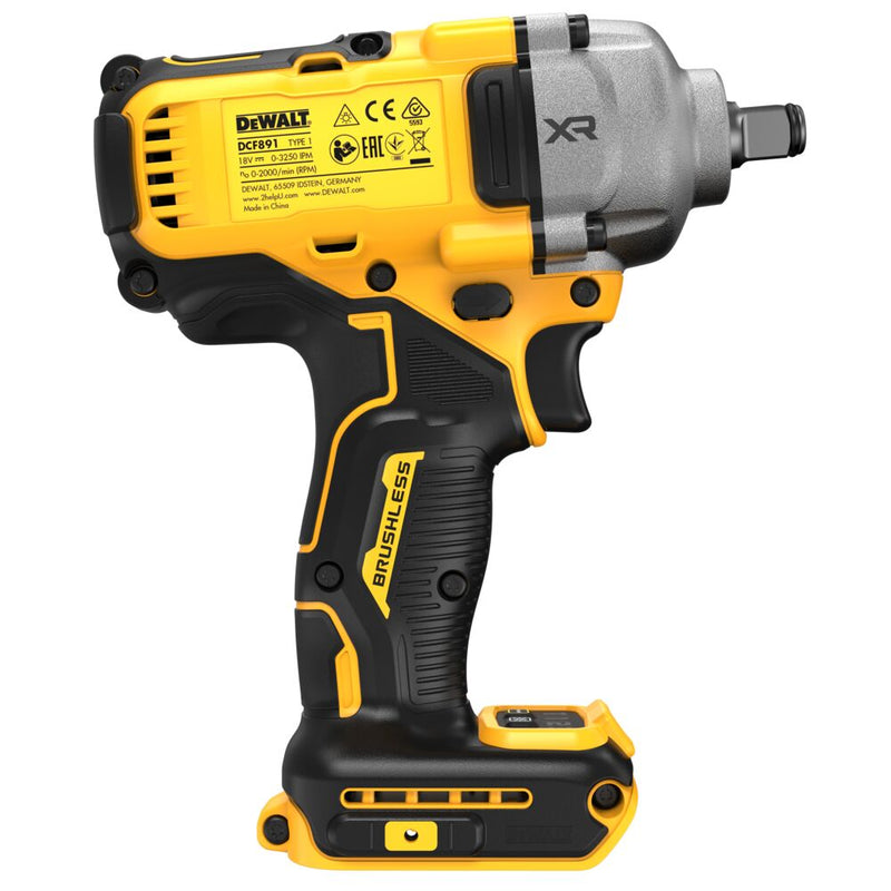 1/2" - 18V Cordless Impact Wrench - Basic (DeWALT DCF891NT-XJ)