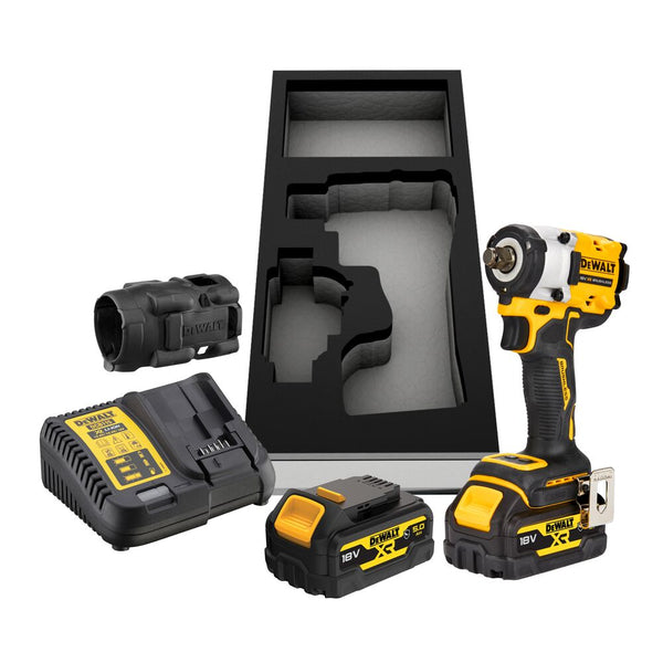 18V/2x5Ah Akku-Schlagschrauber, 1/2", 406Nm (DeWALT DCF921P2G-QW)
