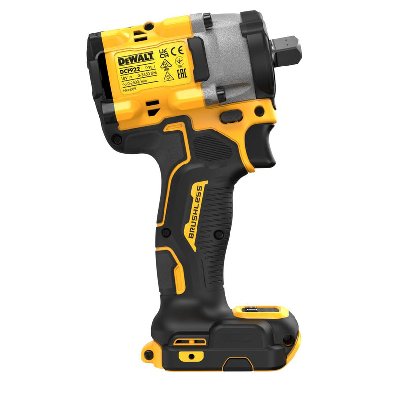 18V/406Nm Akku-Schlagschrauber 1/2" - Ohne Akku (DeWALT DCF922NT-XJ)
