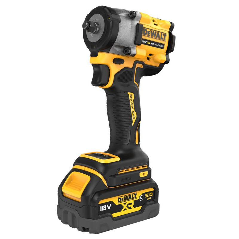 18V/5Ah cordless impact wrench, 3/8", 406Nm (DeWALT DCF923P2G-QW)