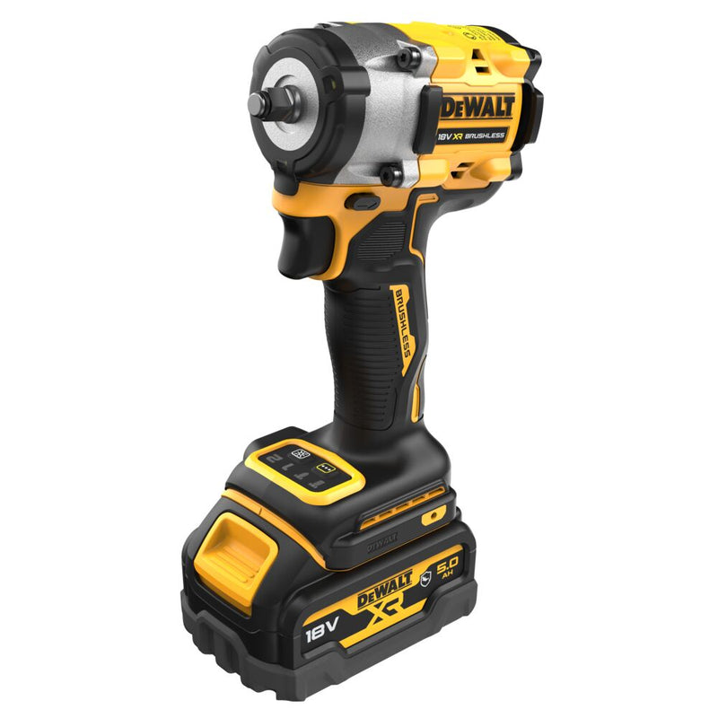 18V/5Ah cordless impact wrench, 3/8", 406Nm (DeWALT DCF923P2G-QW)