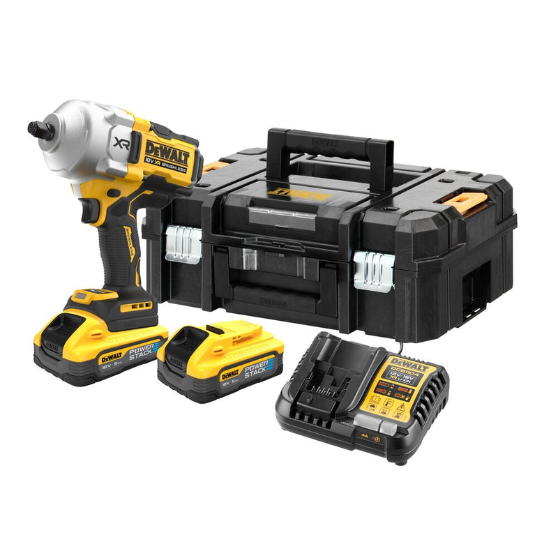 18V/2x5Ah Akku-Schlagschrauber 1/2" Außenvierkant (Basic) (DeWALT DCF961H2T-QW)