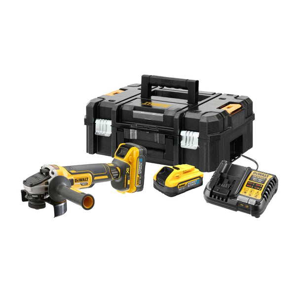 18V/2x5Ah Akku-Winkelschleifer 125mm (bürstenlos) (DeWALT DCG409H2T-QW)