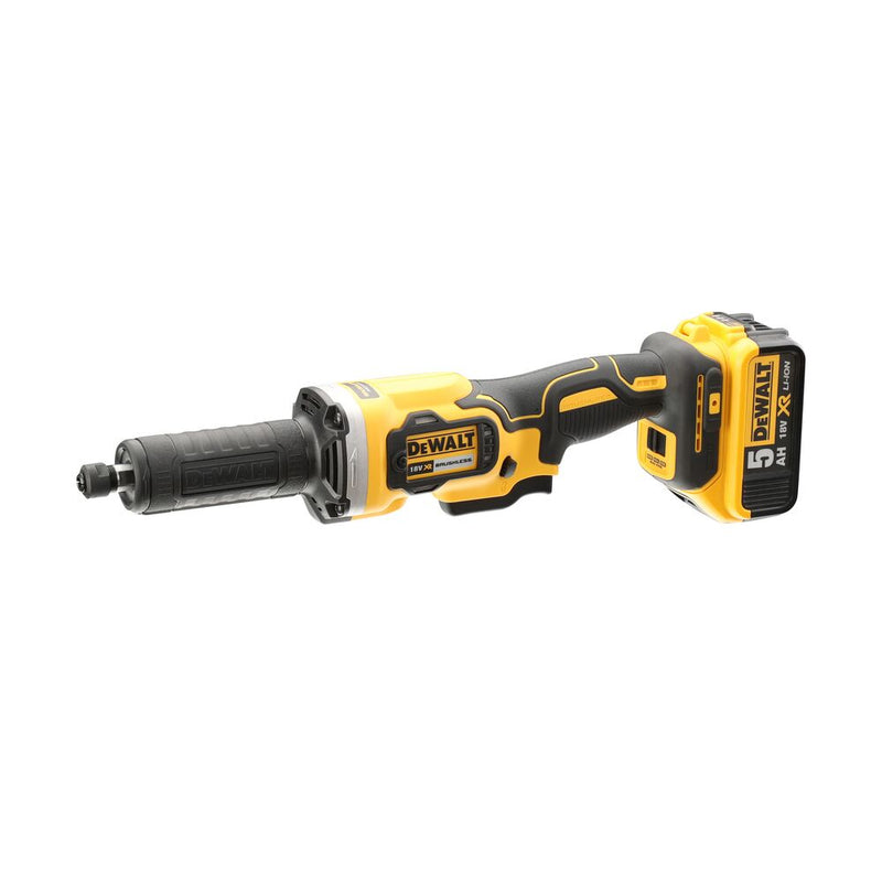 18V/5Ah cordless straight grinder 6mm, T STAK-Box II (DeWALT DCG426P2-QW)