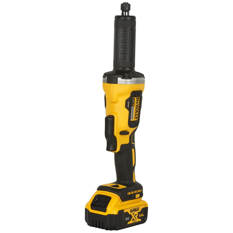 18V/2x5Ah cordless straight grinder 6mm, T STAK-Box II (DeWALT DCG426P2-QW)