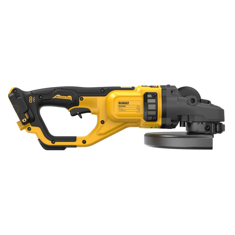 230mm/18V cordless flat head angle grinder - Basic (DeWALT DCG460N-XJ)