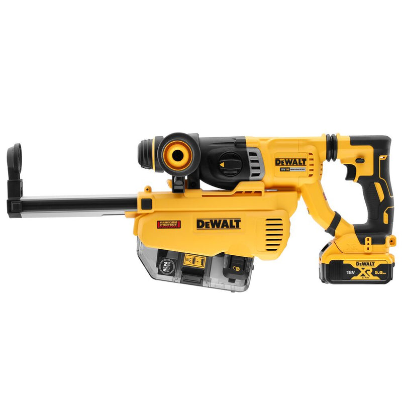 Marteau combiné sans fil SDS-plus 18 V/5 Ah 26 mm, 3,1 J (DeWALT DCH263P1-QW)