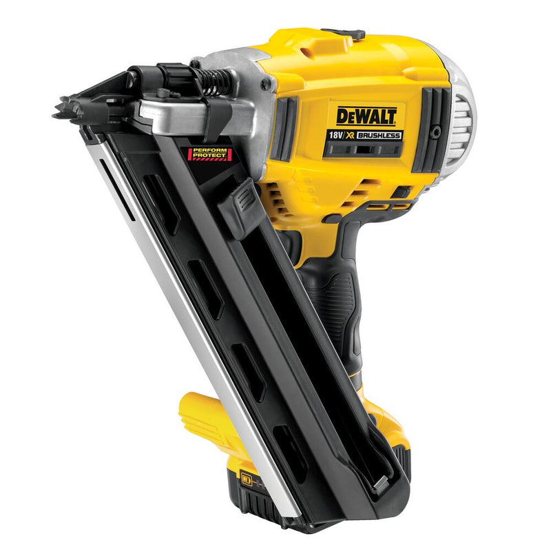 Cloueur et agrafeuse sans fil à deux étages 18 V/2 x 5 Ah 90 mm (DeWALT DCN692P2-QW)