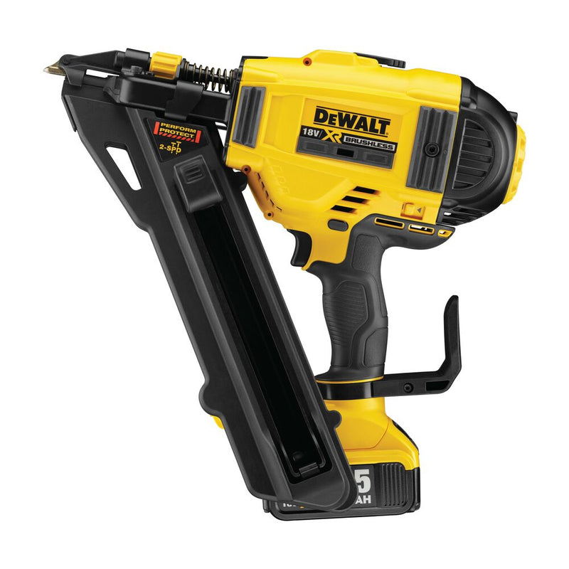 18V/5Ah cordless nailer &amp; stapler 60mm, anchor nailer (DeWALT DCN693P2-QW)