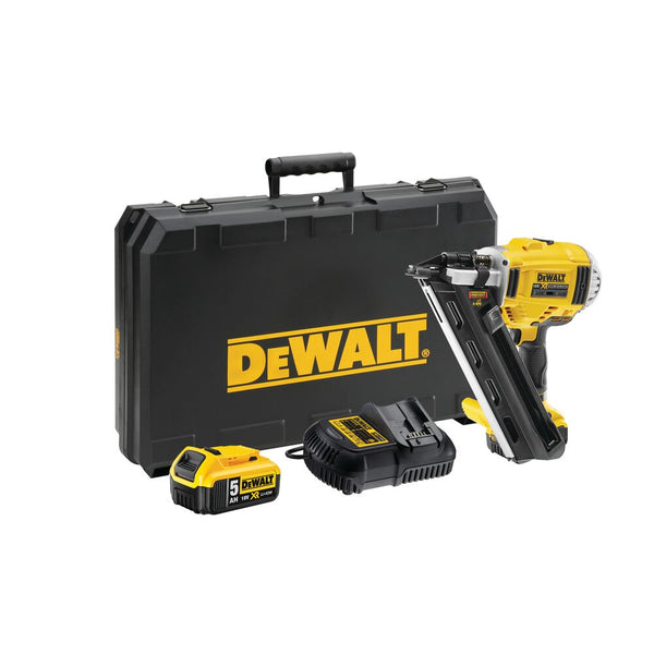 18V/5.0Ah two-stage cordless nailer &amp; stapler 90mm (DeWALT DCN695P2-QW)