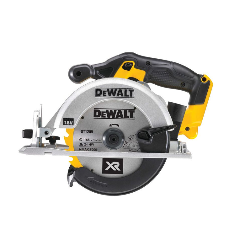 18V cordless hand-held circular saw - for Battery Plus (DeWALT DCS391NT-XJ)