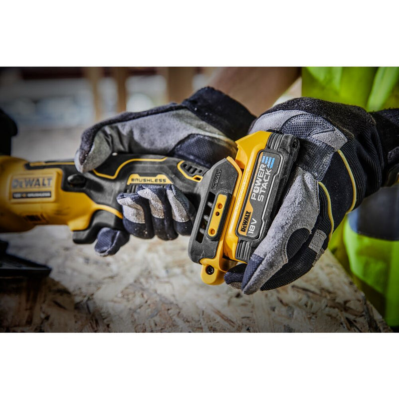 18V/1.7Ah Akku Handkreissäge 115mm TSTAK-Box (DeWALT DCS571E1T-XJ)