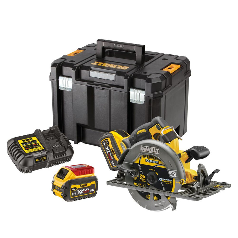 54V/2x6Ah XR FlexVolt Akku-Handkreissäge 190mm (DeWALT DCS579T2-QW)