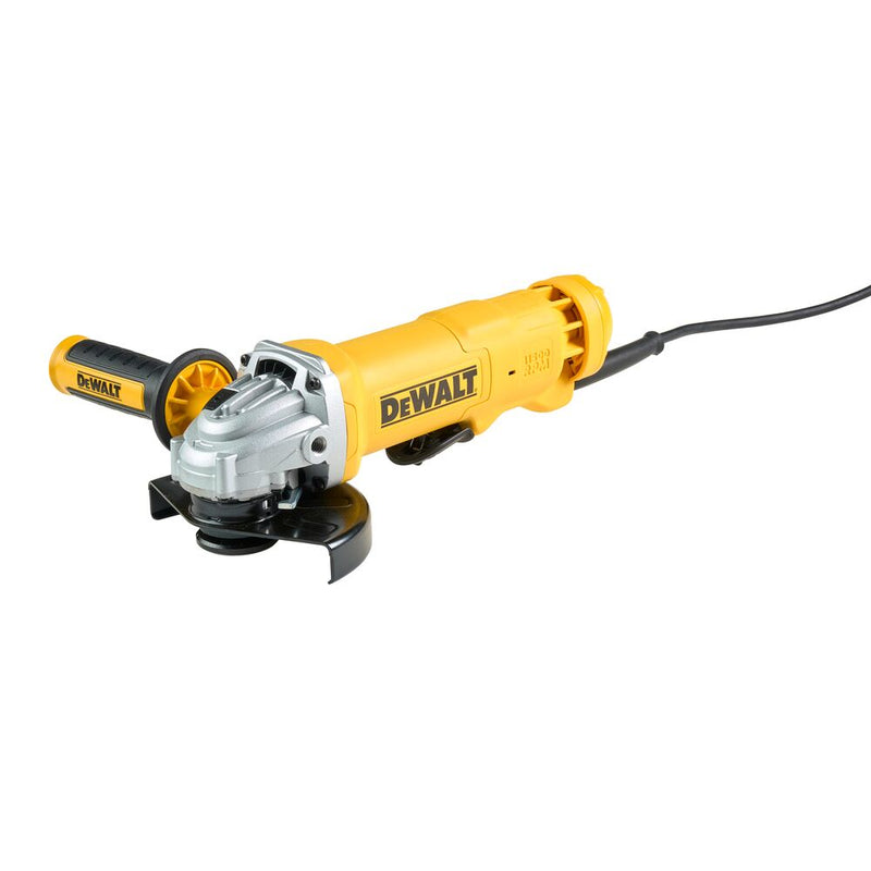 125mm/1,400W angle grinder with dead man's switch (DeWALT DWE4233-QS)