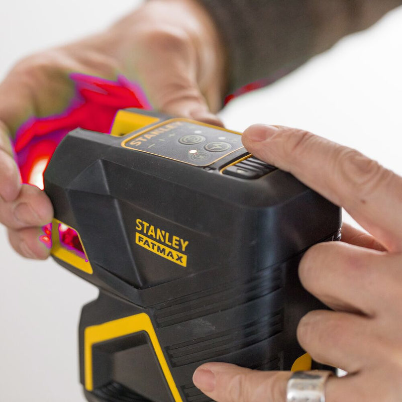 FATMAX cross line &amp; 2-spot laser - red (STANLEY FMHT1-77414)