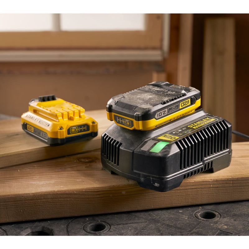 18V/2x2Ah FATMAX V20 Starter Kit, Adapter, Charger (STANLEY SFMCB12D2-QW)