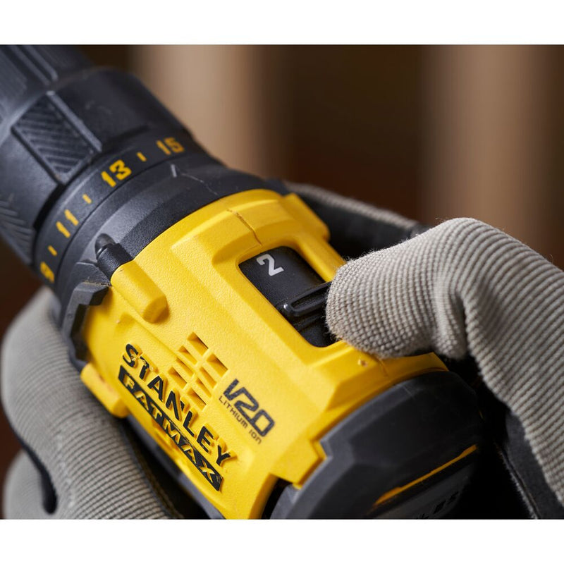 18V/2x1.5Ah FATMAX V20 cordless drill/driver, in case (STANLEY SFMCD710C2K-QW)