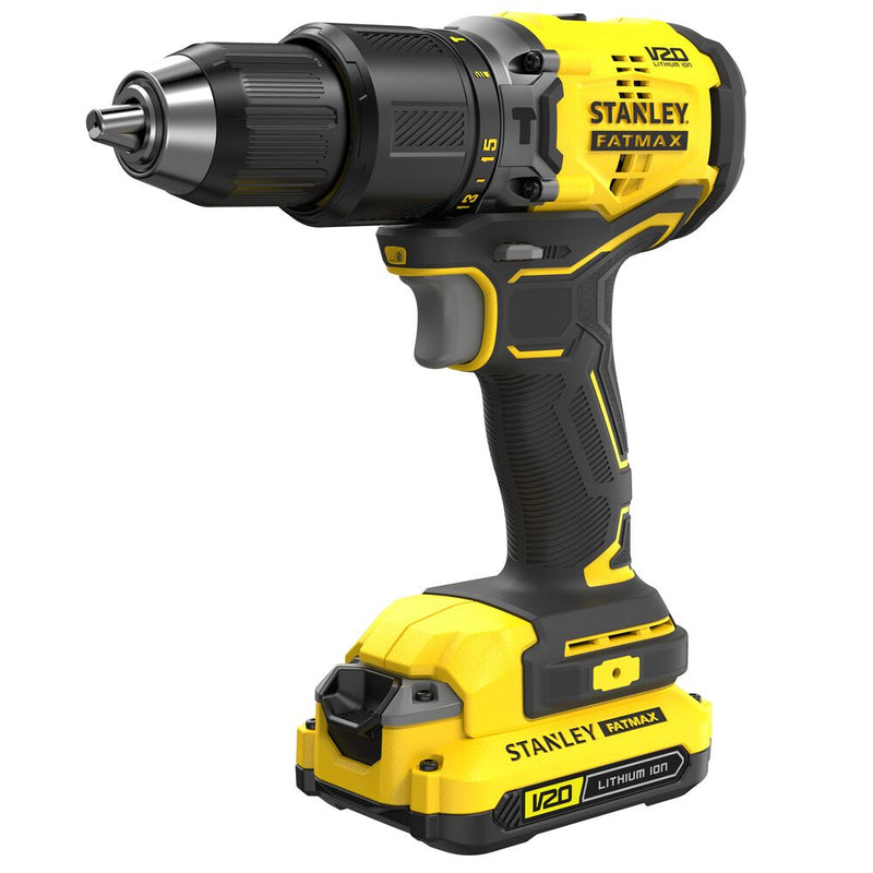 18V/1.5Ah FATMAX cordless impact drill, 2 batteries (STANLEY SFMCD715C2K-QW)