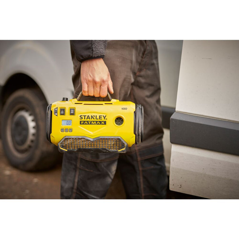 Compresseur sans fil FatMax 10L/10bar sans batterie, 230V/18V (STANLEY SFMCE520B-QW)